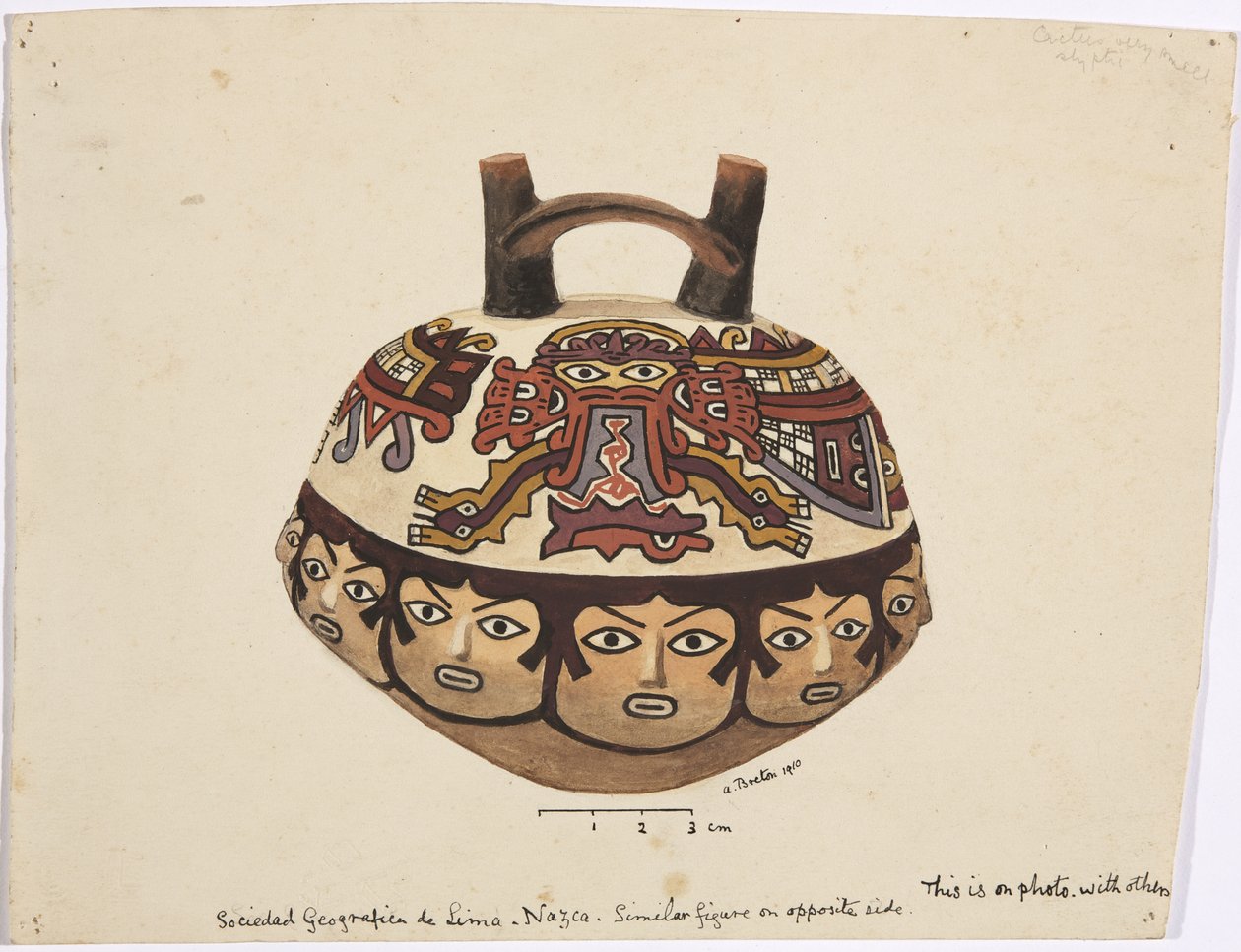 Behälter aus Nazca, Peru von Adela Breton