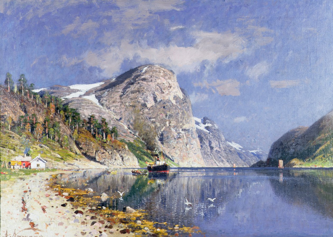 Ein Fjorddampfer von Adelsteen Normann