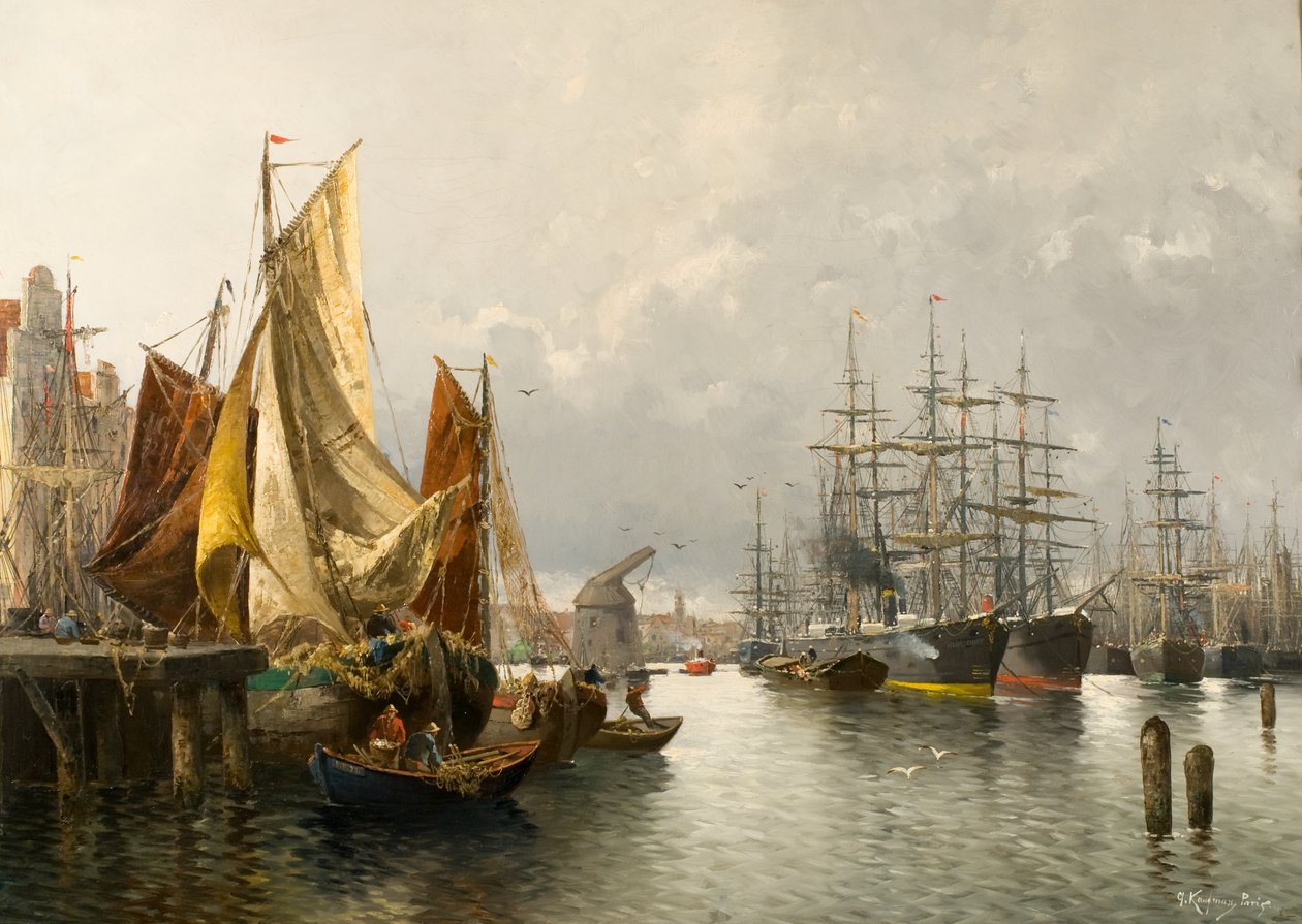 Im Hafen von Le Havre von Adolf Kaufmann
