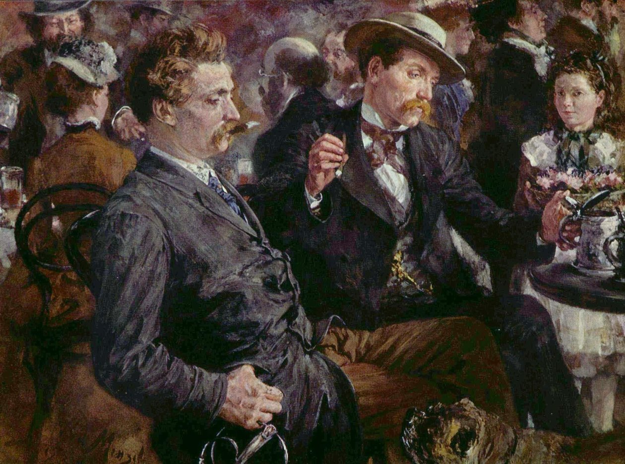 Im Biergarten von Adolph Menzel
