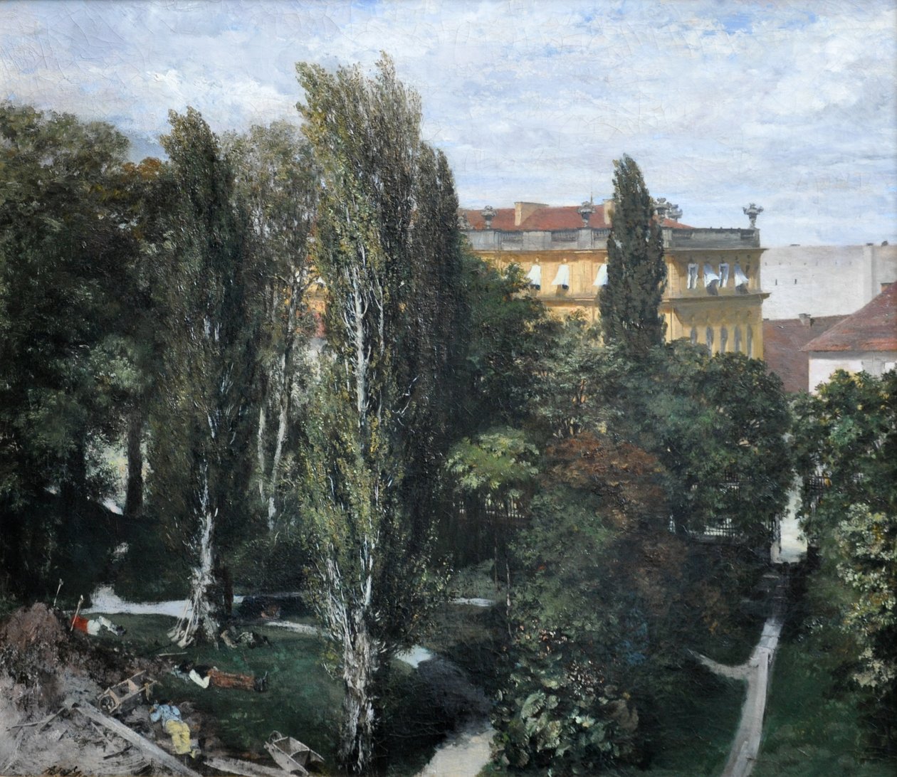 Blick auf den Park des Prinzen Albrecht von Adolph Menzel