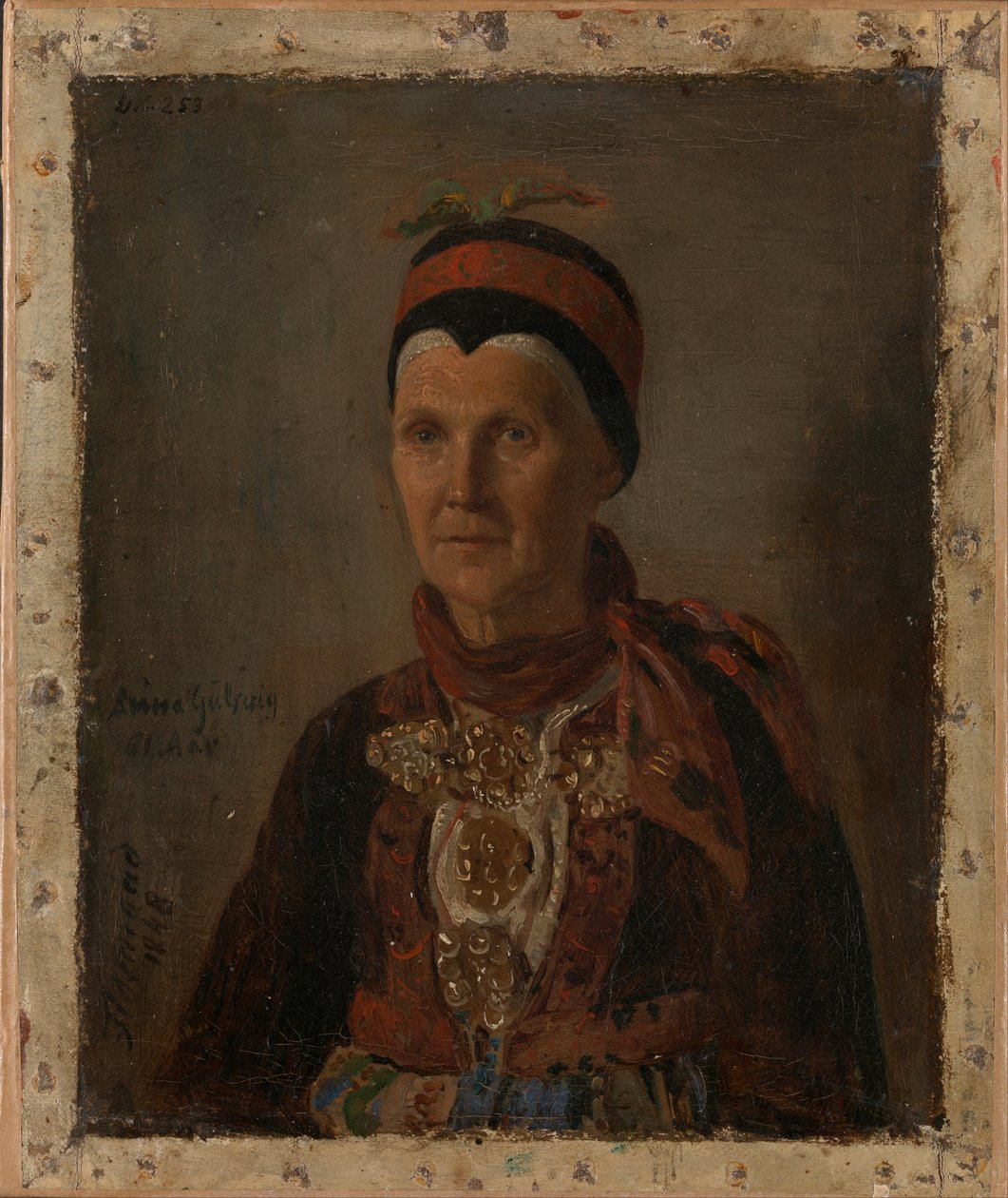 Porträt von Anna Gulsvig von Adolph Tidemand