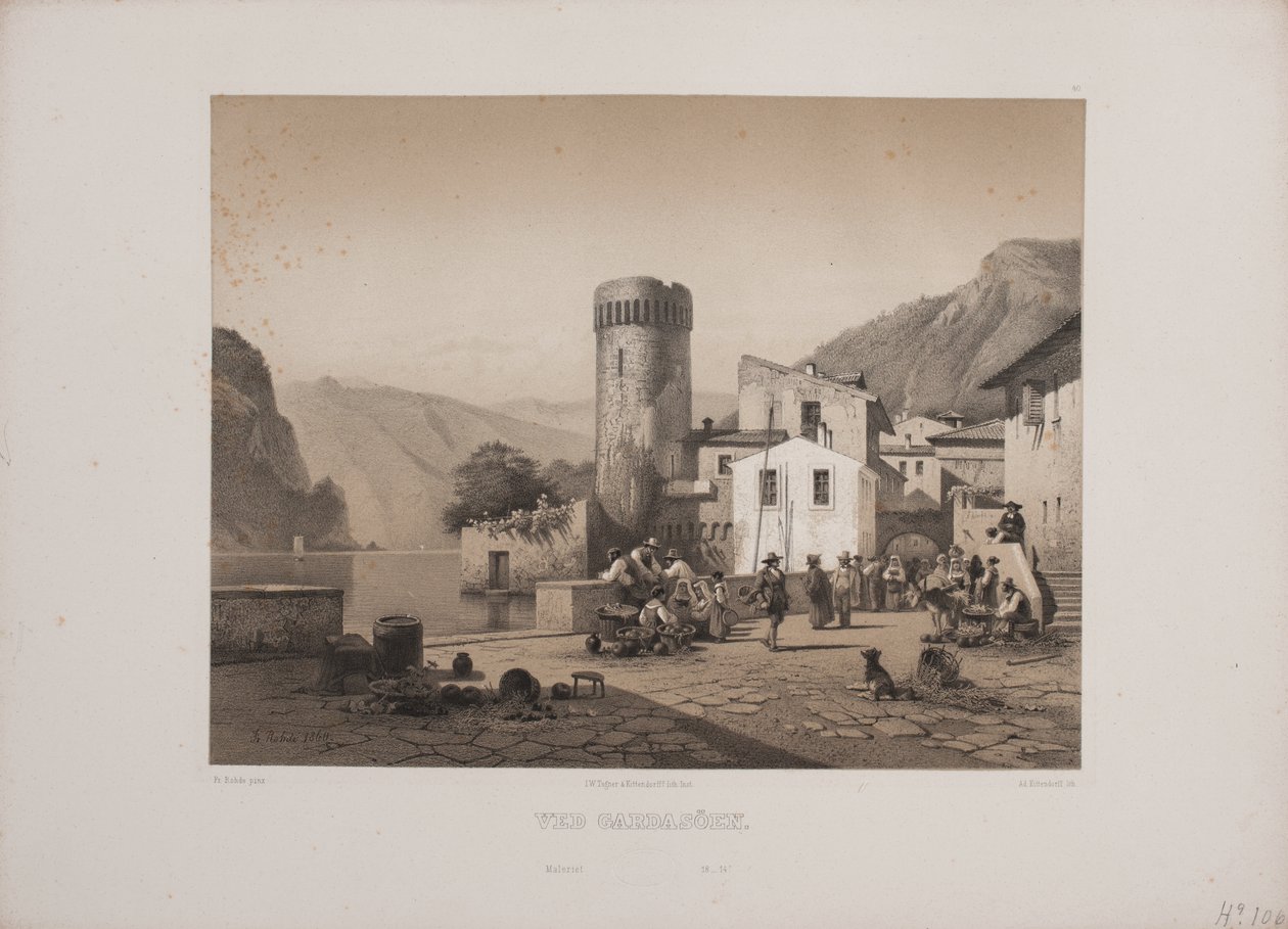 Am Gardasee von Johan Adolph Kittendorff