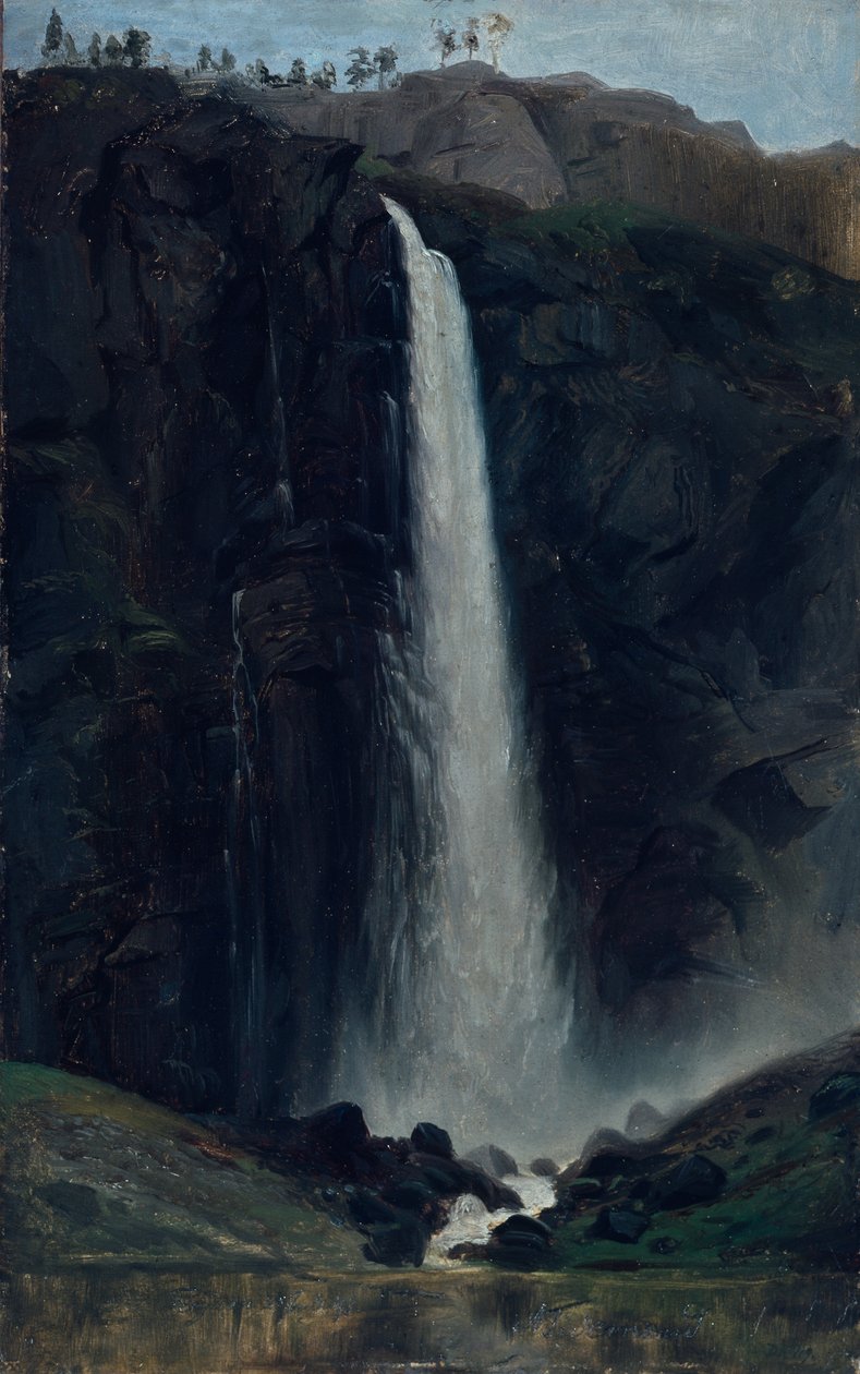 Feigum-Wasserfall von Adolph Tidemand