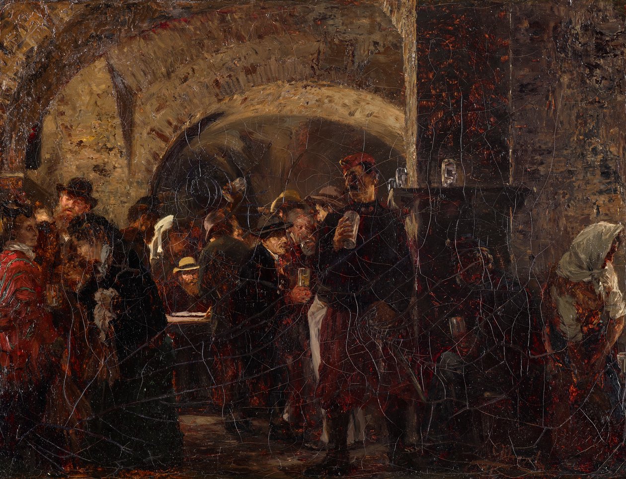 Der Esterházykeller in Wien von Adolph Menzel