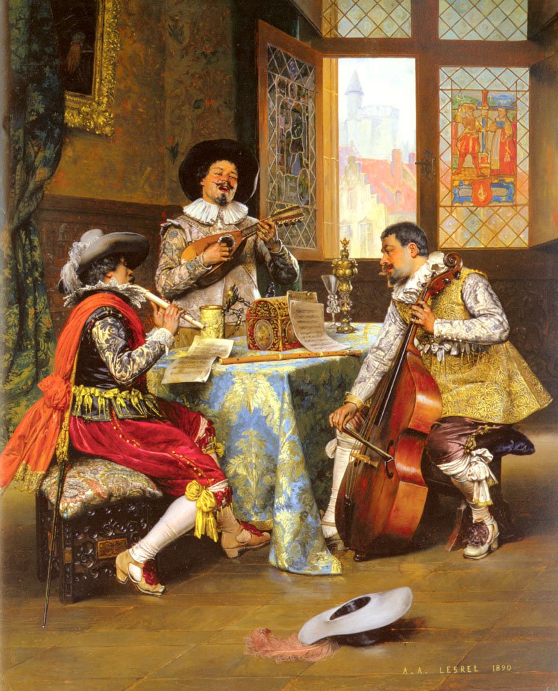 Das Musikalische Trio von Adolphe Alexandre Lesrel