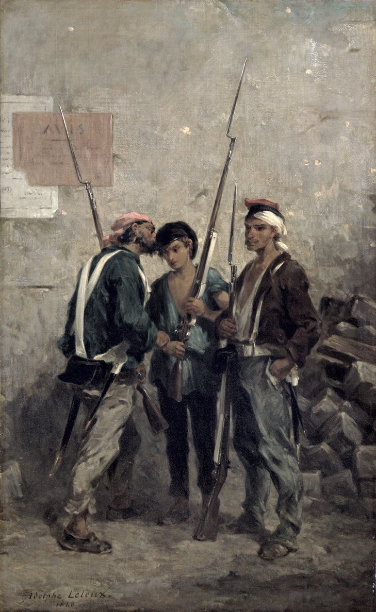 Das Passwort, 24. Februar 1848 von Adolphe Pierre Leleux