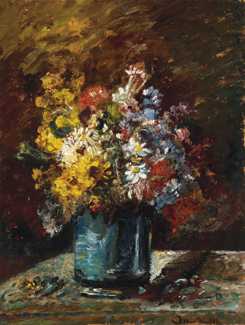 Verschiedene Blumen von Adolphe Joseph Thomas Monticelli