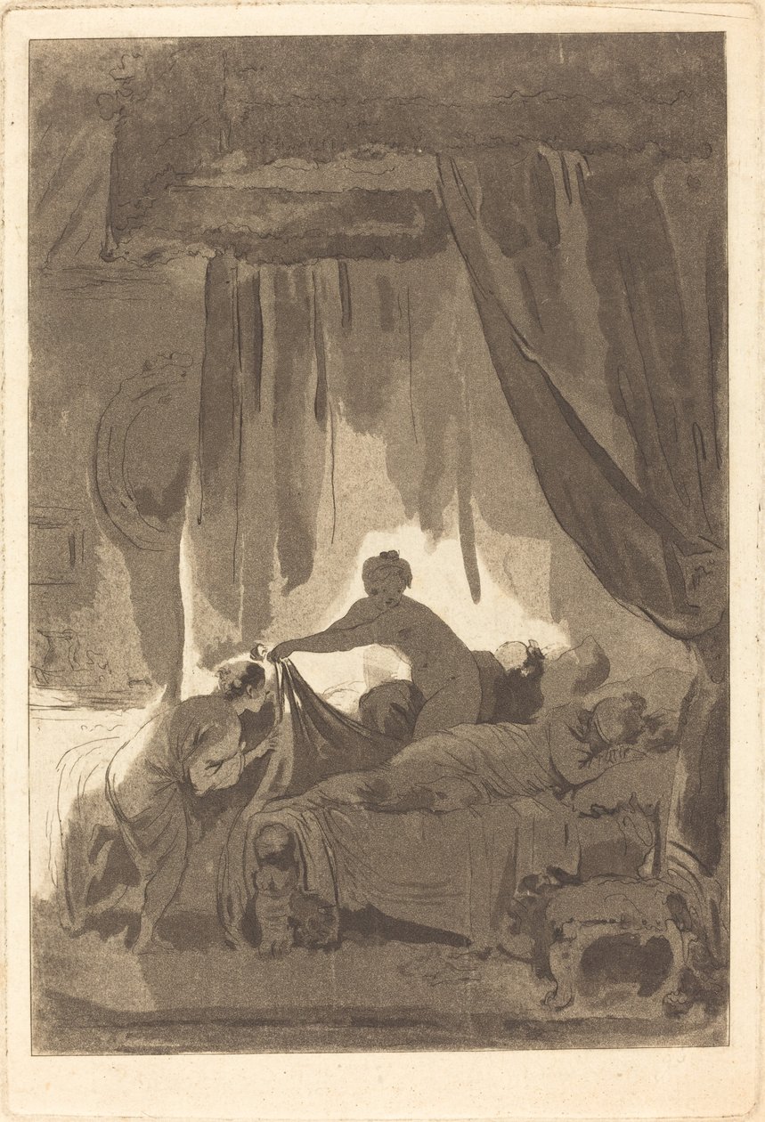 Mona Lisa von Adolphe Théodore Jules Martial Potémont after Jean Honoré Fragonard