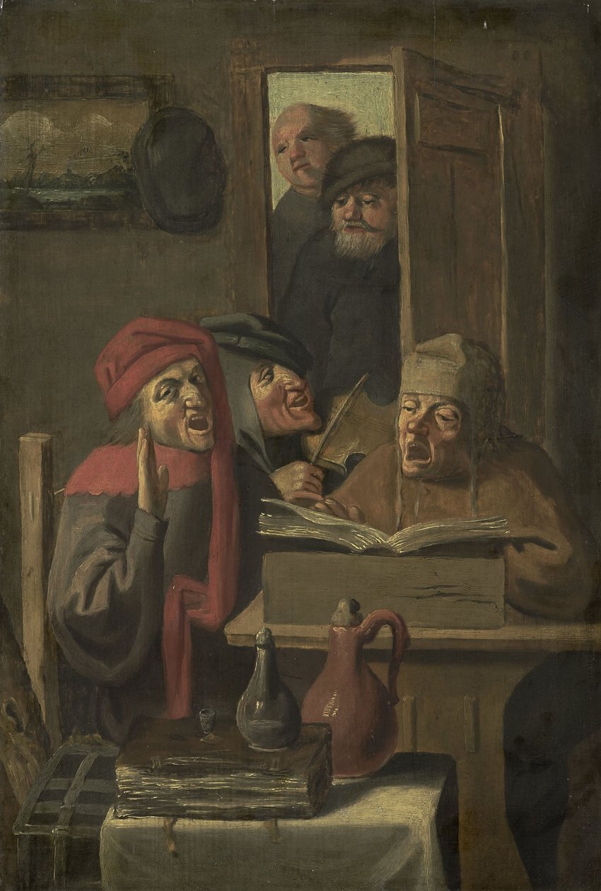 Musikalische Gesellschaft von Adriaen (after) Brouwer
