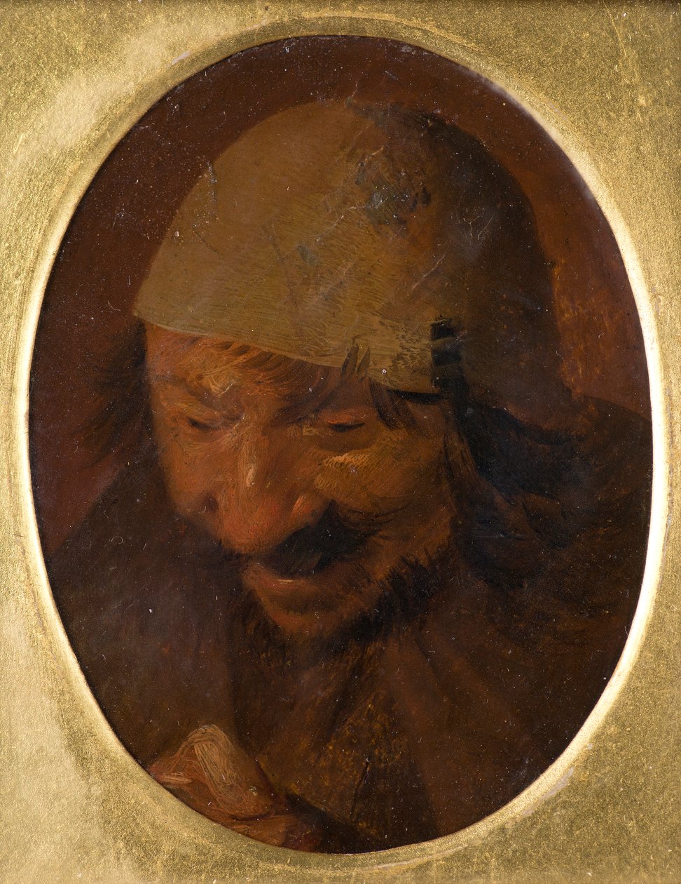 Porträt eines Bauern von Adriaen (attr.to) Brouwer