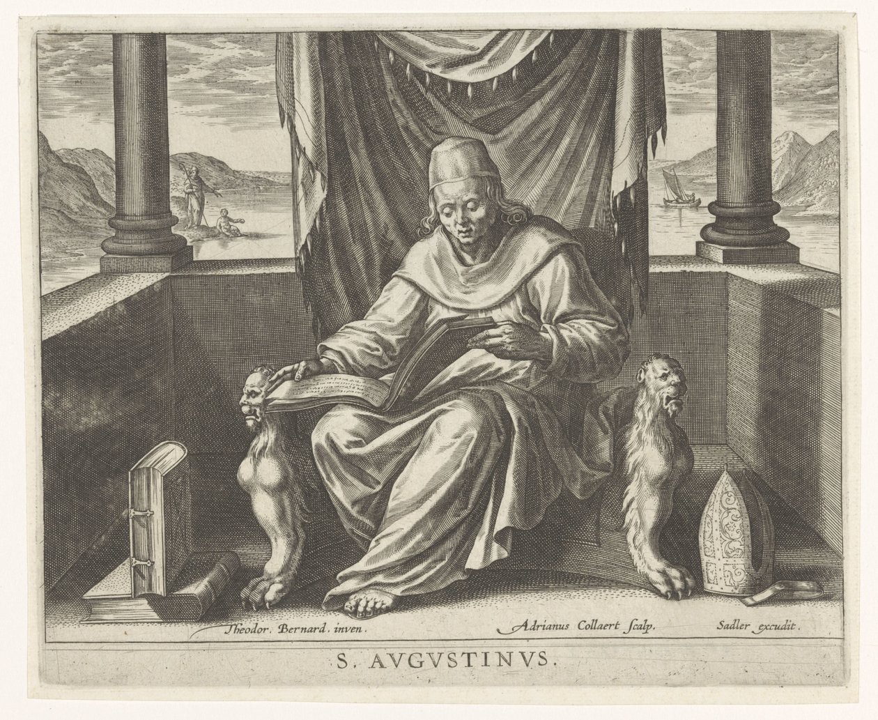 Kirchenvater Augustinus von Adriaen Collaert