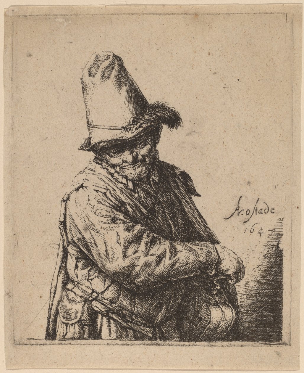 Leierkastenmann von Adriaen van Ostade