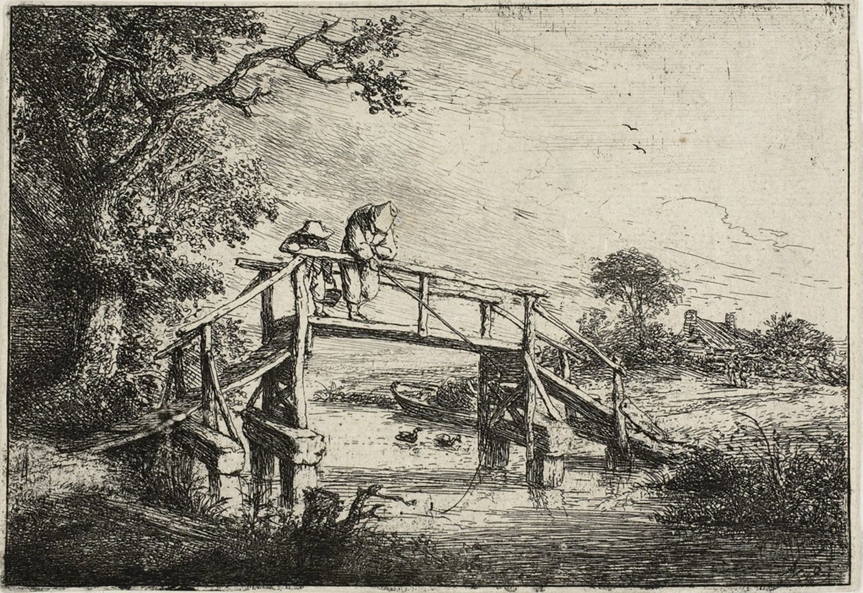 Die Angler von Adriaen van Ostade