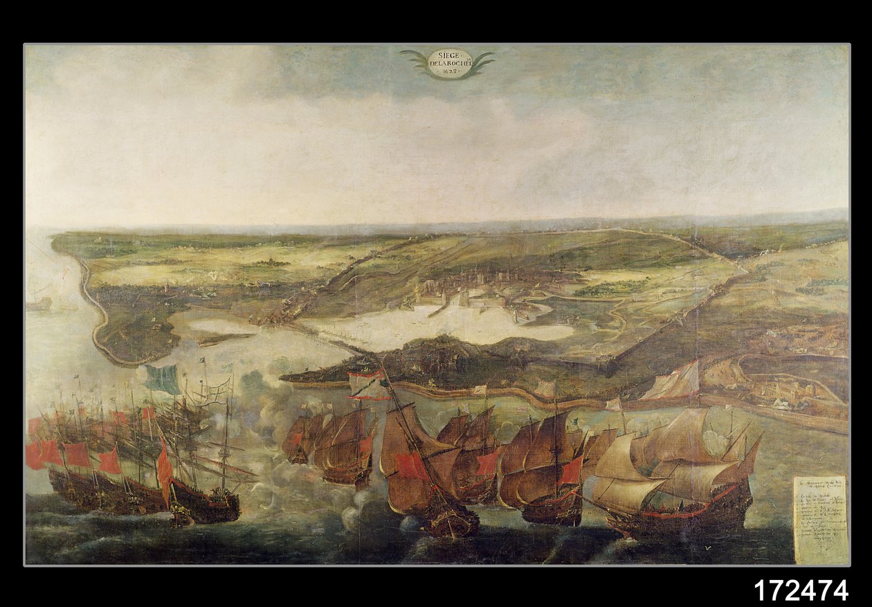 Die Belagerung von La Rochelle im Jahr 1628 von Adriaen van der Cabel