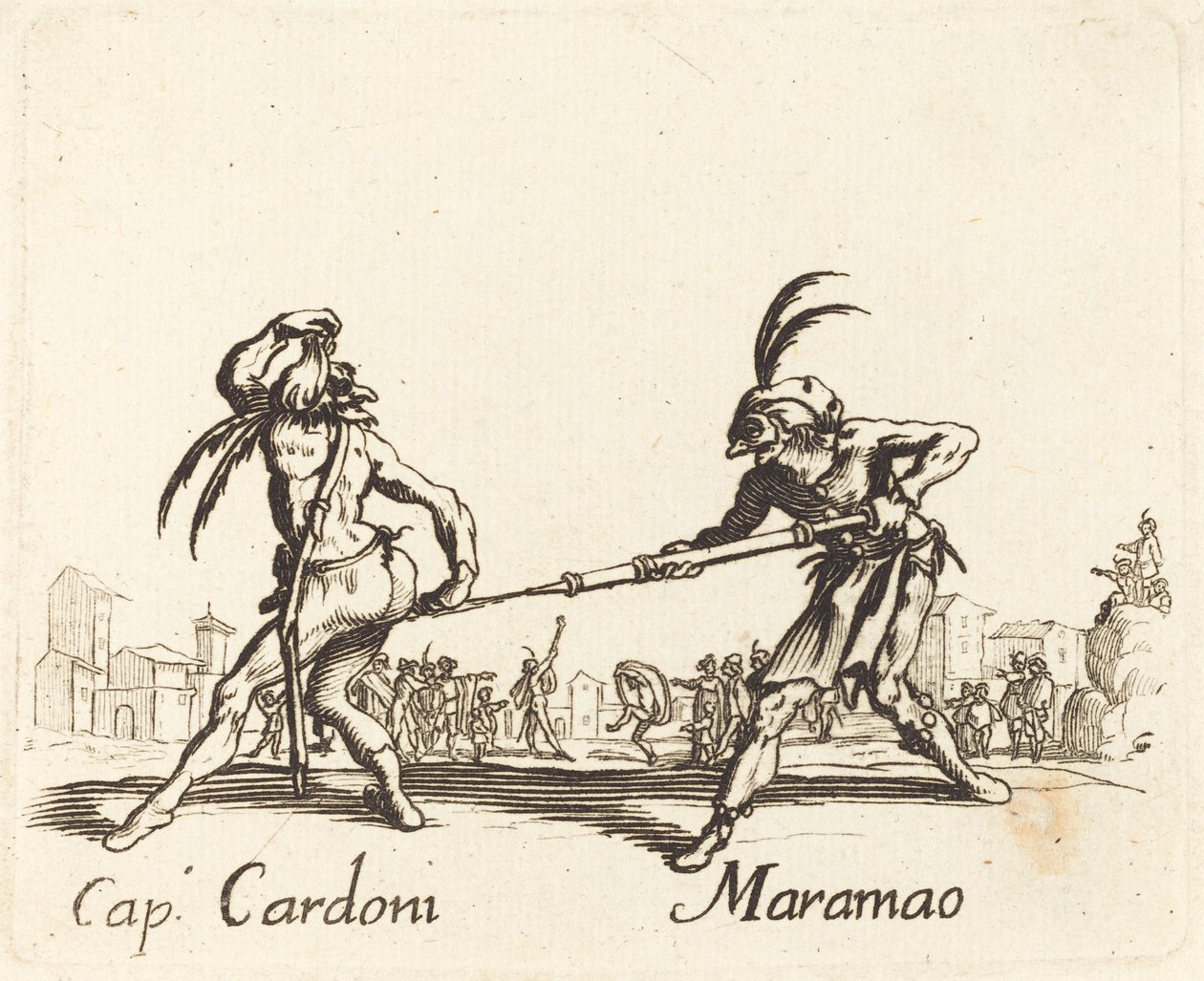 Cap. Cardoni und Maramao von After Jacques Callot