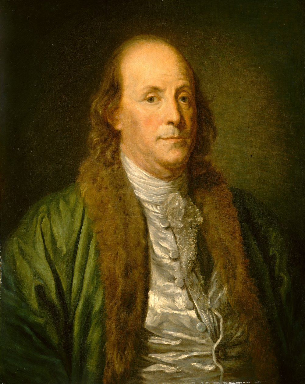 Benjamin Franklin, nach Jean-Baptiste Greuze von After Jean Baptiste Greuze