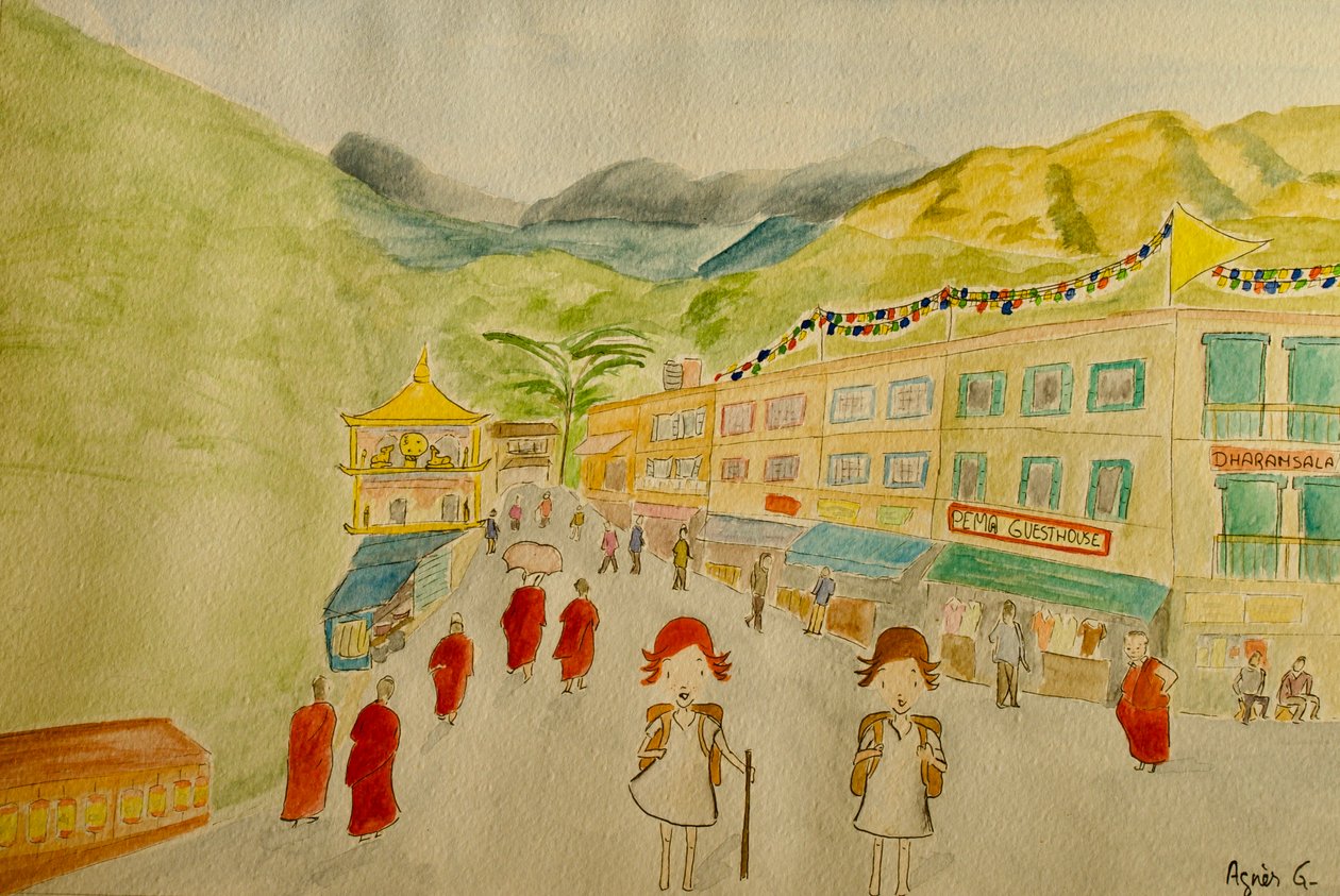 Die Reise, Dharamsala von Agnes Girardon