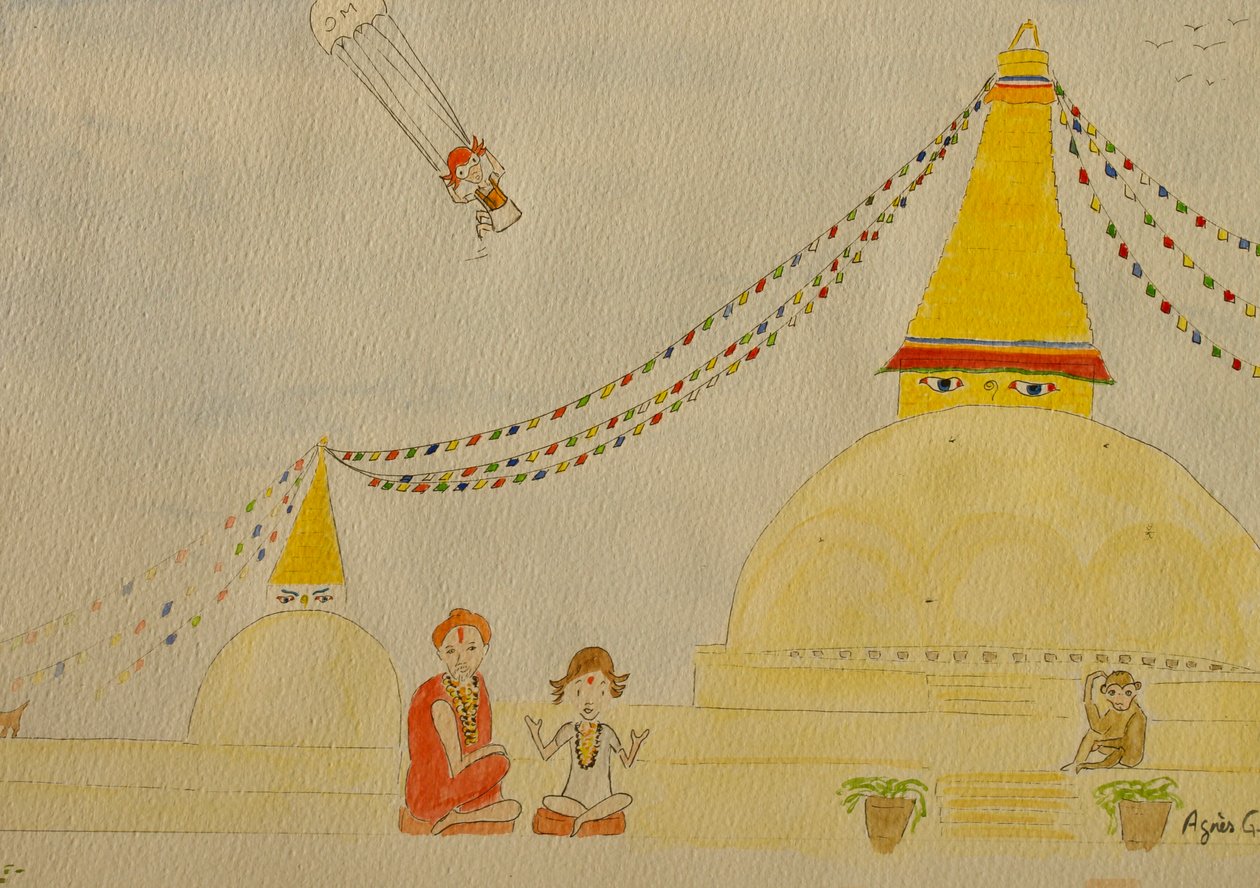 Die Reise, Kathmandu, 2015 von Agnes Girardon