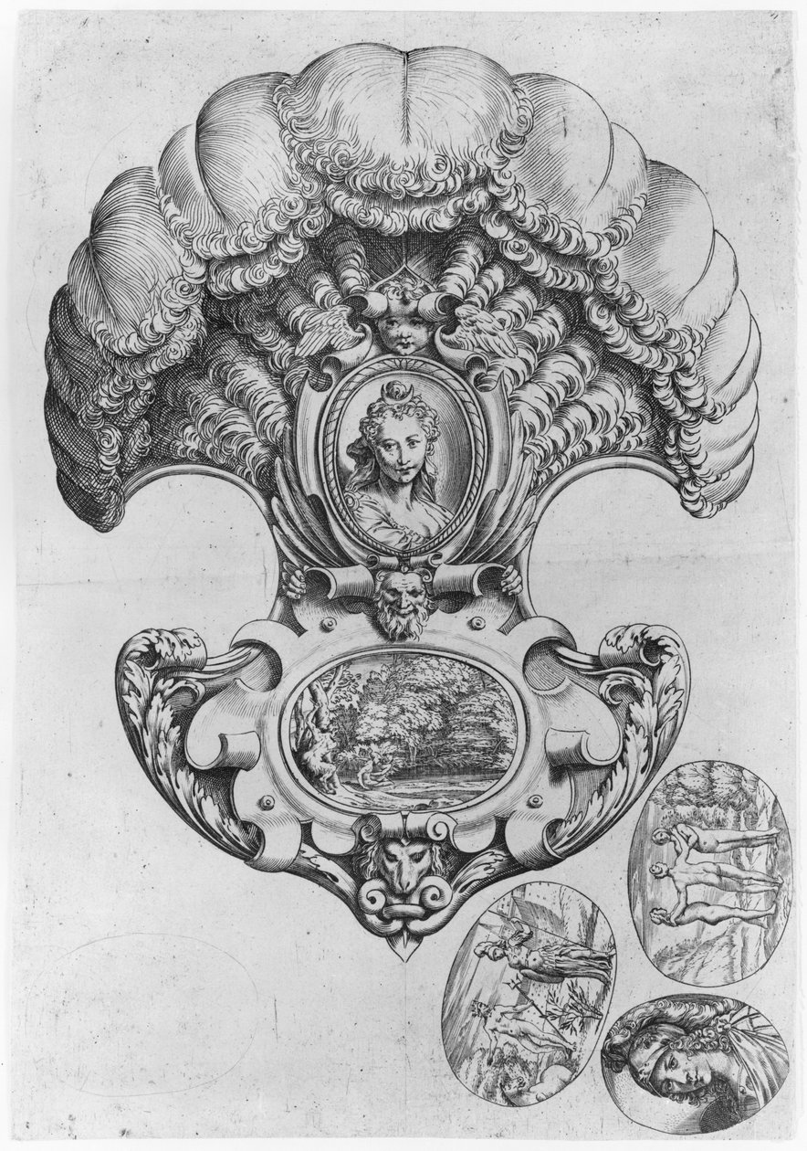 Der Fächer von Agostino Carracci
