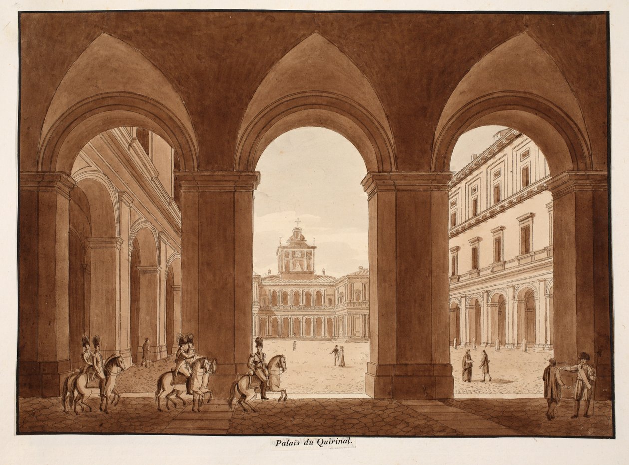 Palazzo del Quirinale, 1833 von Agostino Tofanelli