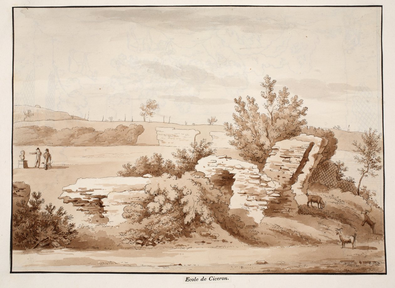 Die Schule von Cicero, 1833 von Agostino Tofanelli