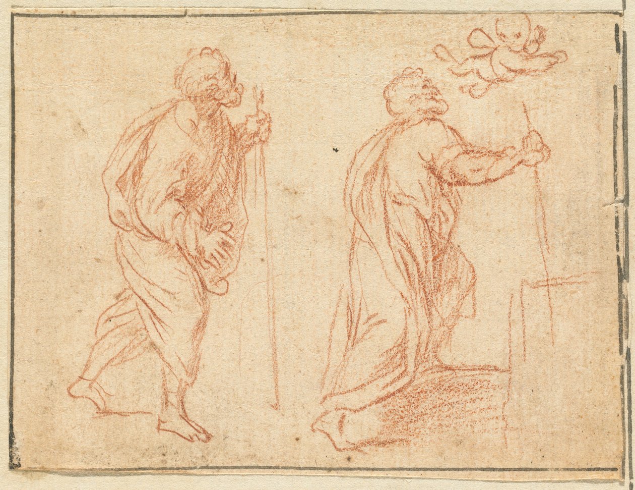 Ein Apostel, geführt von einem Engel von Agostino Masucci