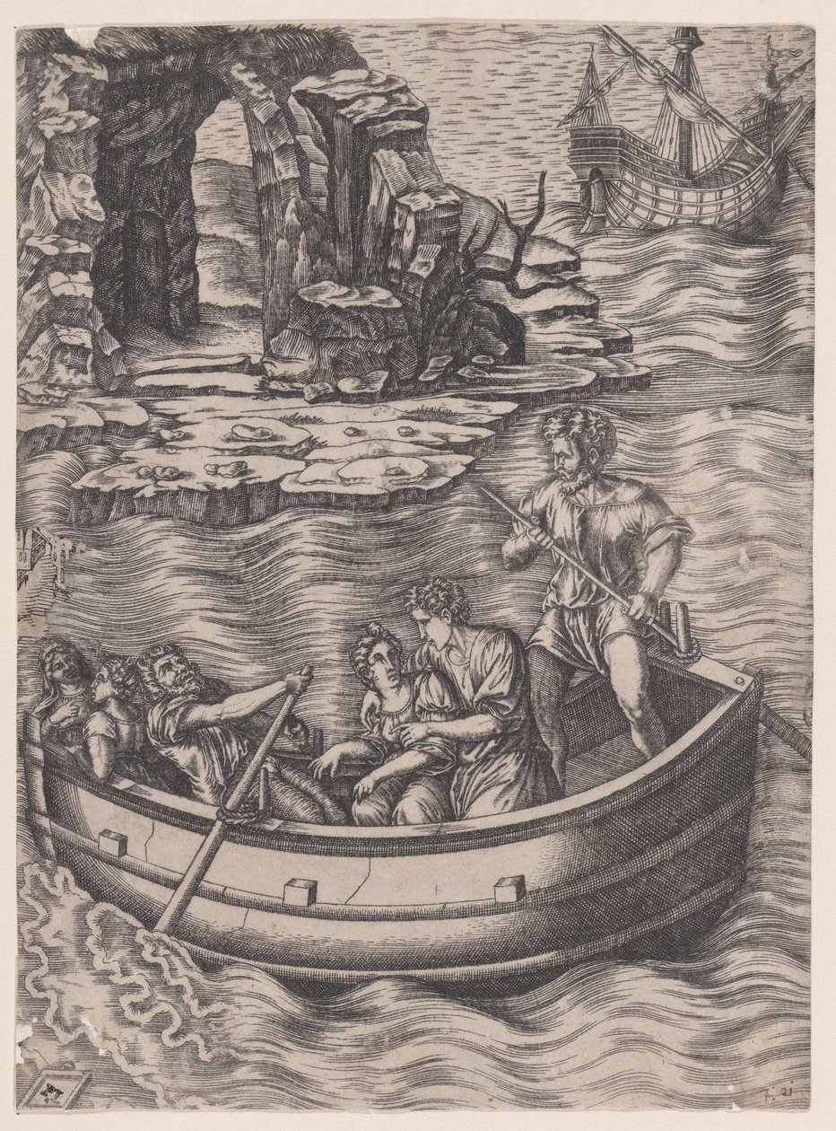 Das Boot von Agostino Veneziano