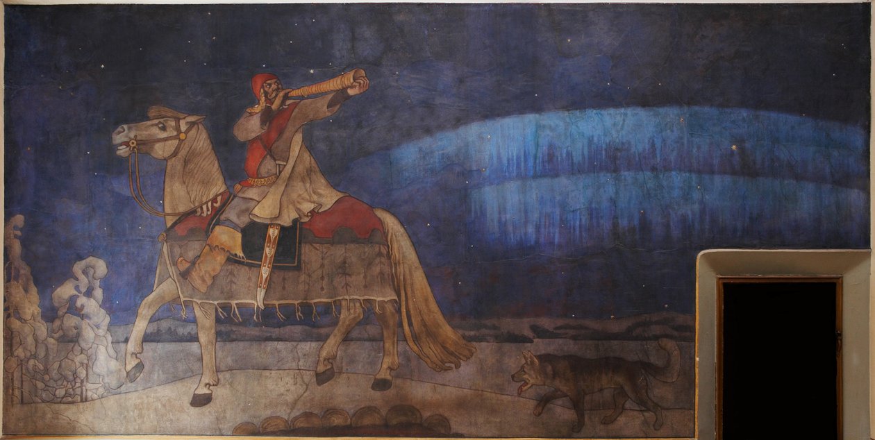 Kullervo reitet in den Krieg, 1901 von Akseli Gallen Kallela