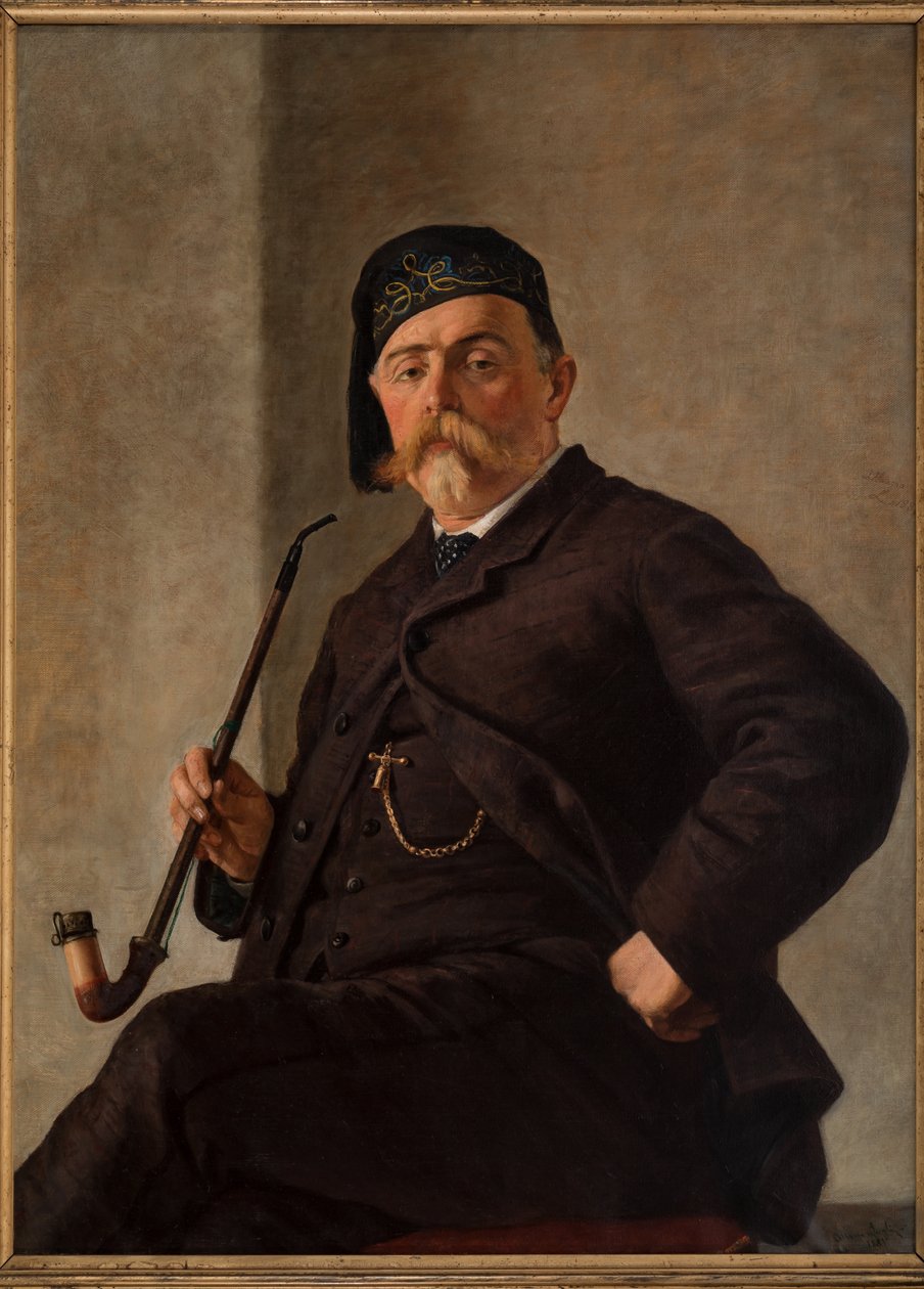 Mann mit Pfeife von Albano Lugli