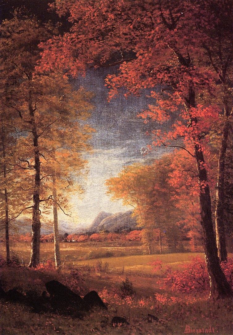 Herbst in Amerika, Oneida County, New York von Albert Bierstadt