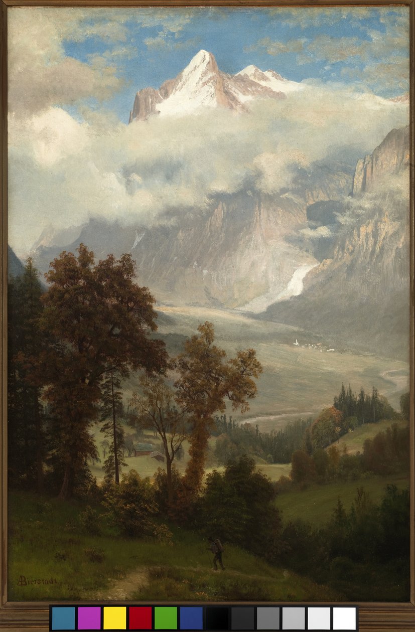 Blick auf den Wetterhorn vom Tal von Grindelwald von Albert Bierstadt