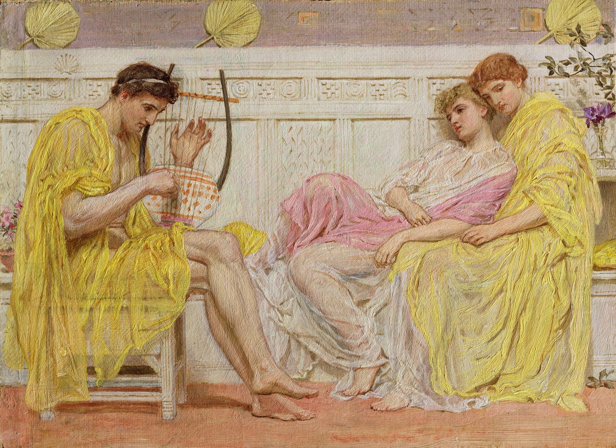 Ein Musiker, ca. 1867 von Albert Joseph Moore