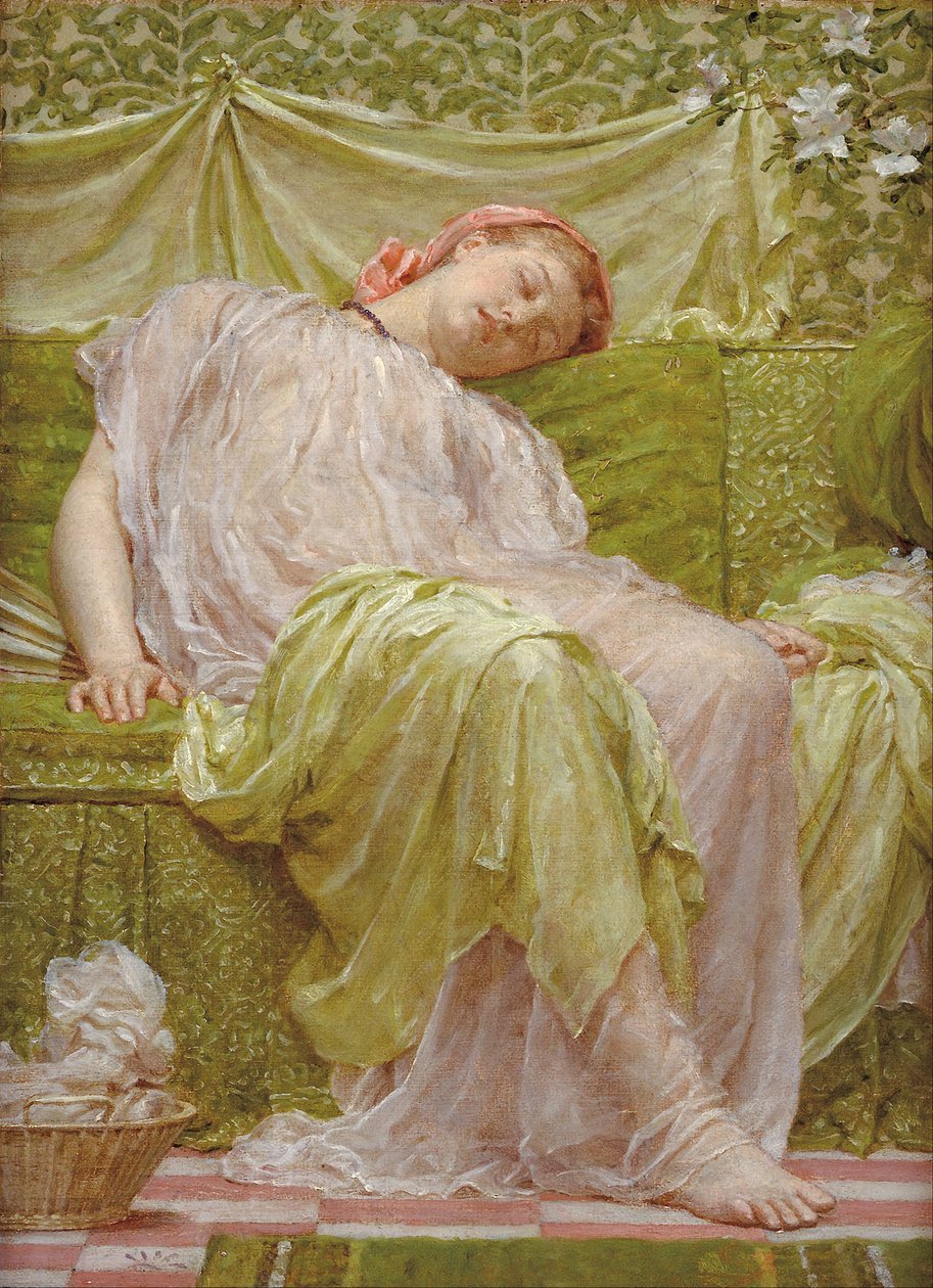 Ein Arbeitskorb von Albert Joseph Moore
