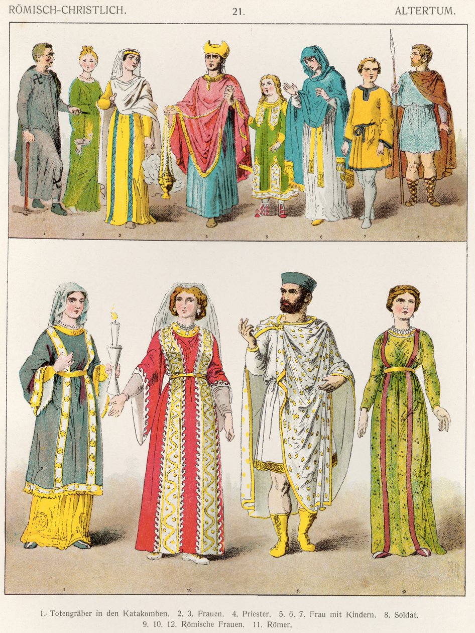 Christliche römische Kleidung, aus 