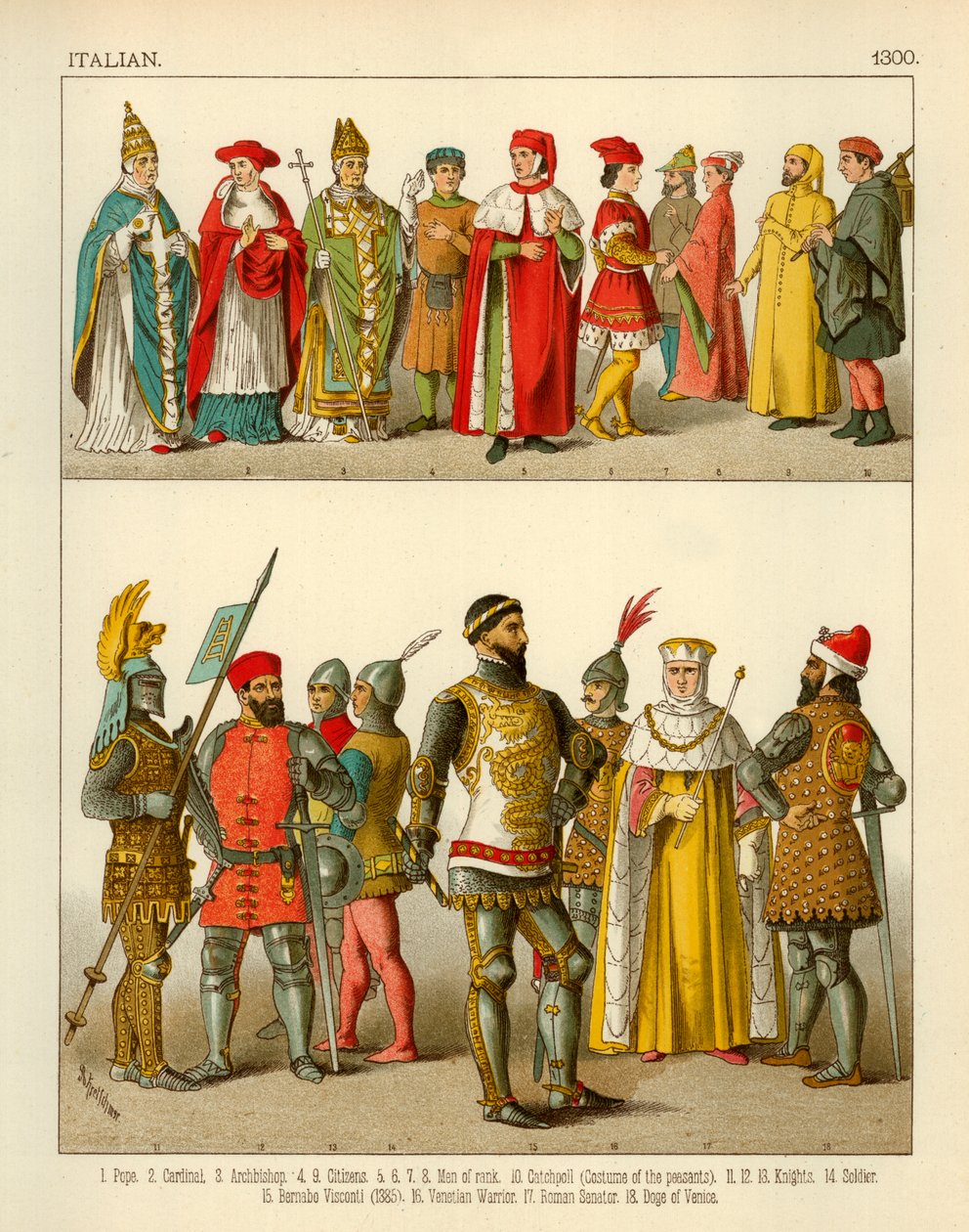 Italienisches Kostüm 1300 von Albert Kretschmer