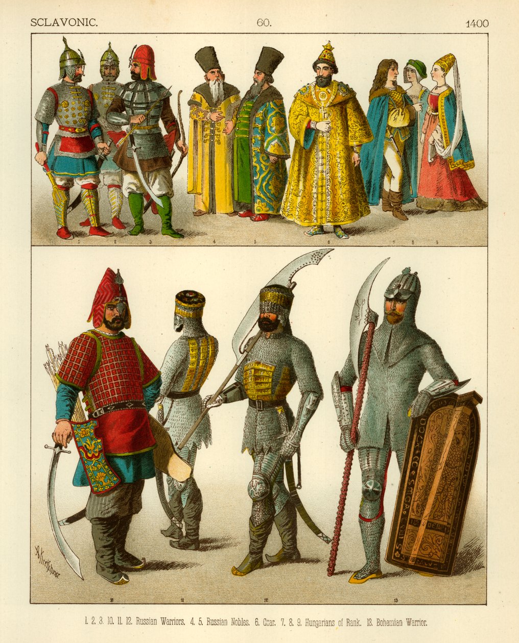 Slawische Tracht 1400 von Albert Kretschmer