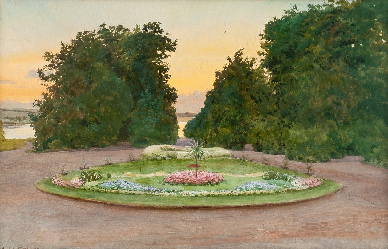 Abend im Park von Albert Nikolaevich Benois