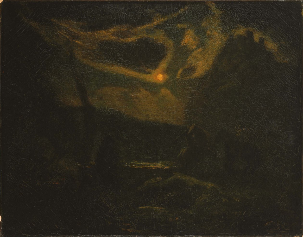 Macbeth und die Hexen von Albert Pinkham Ryder