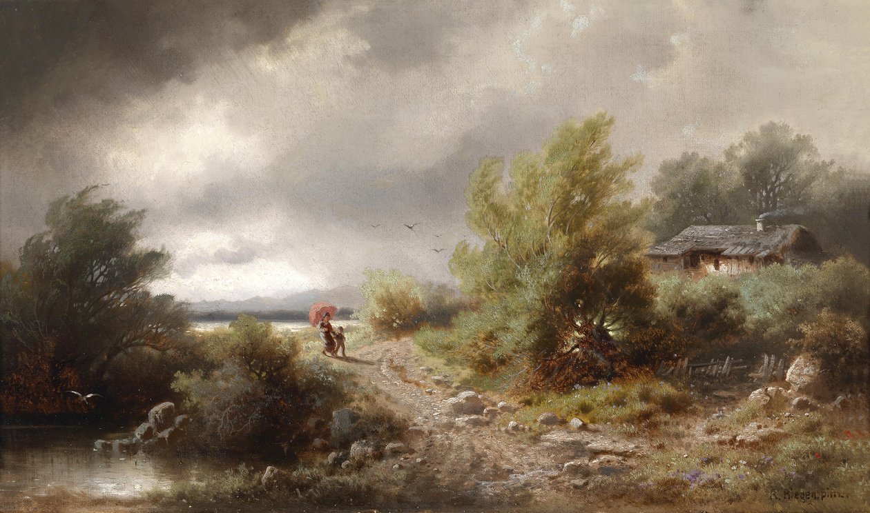 Aufziehendes Gewitter von Albert Rieger