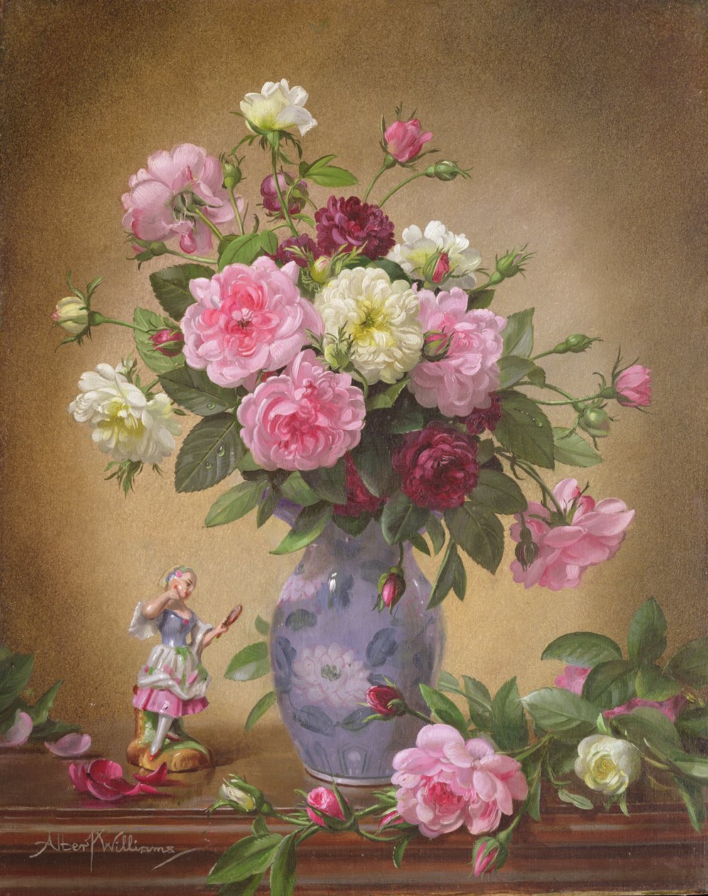 Romantische Rosen vergangener Zeiten von Albert Williams