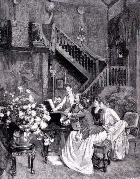 Musik studieren von Albert (after) Aublet