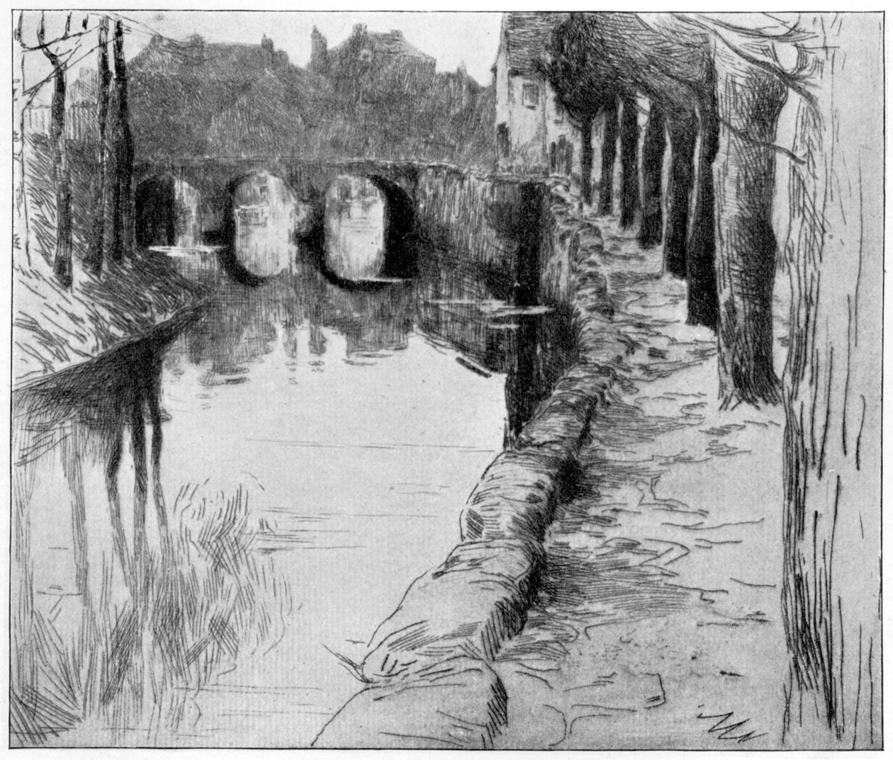 Vieux Canal, 1898 von Albert Baertsoen