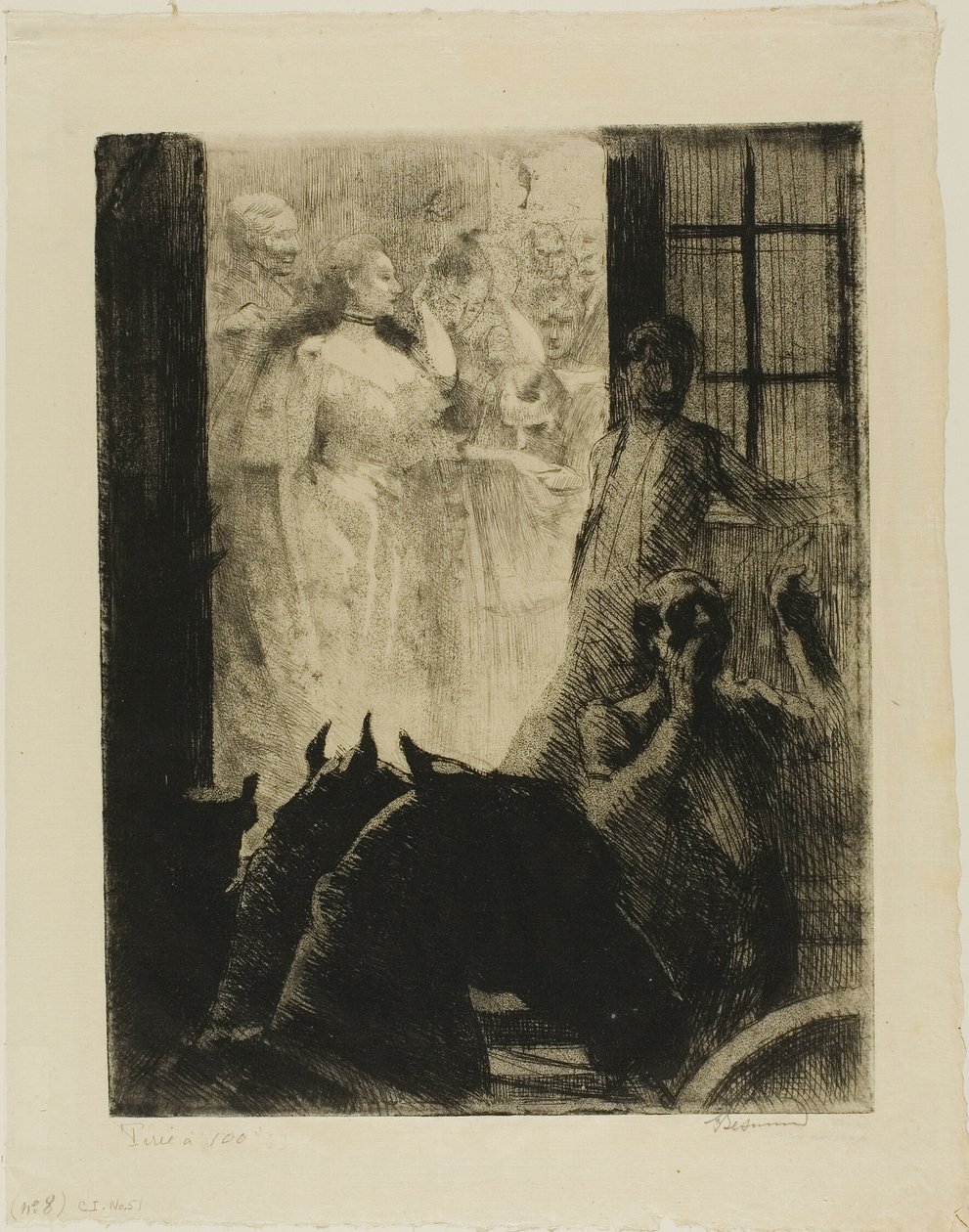 Sozialer Erfolg, Platte sieben aus Frau von Albert Besnard