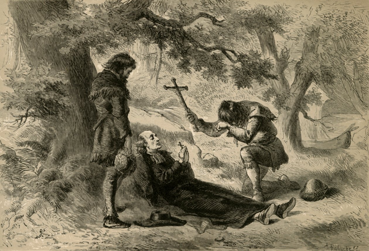 Tod von Pater Marquette, 1877 von Albert Bobbett