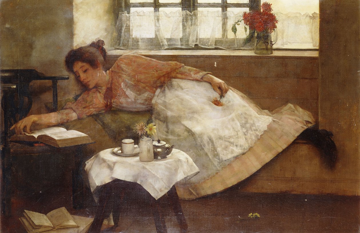 Eine Teepause, 1892 von Albert Chevallier Tayler