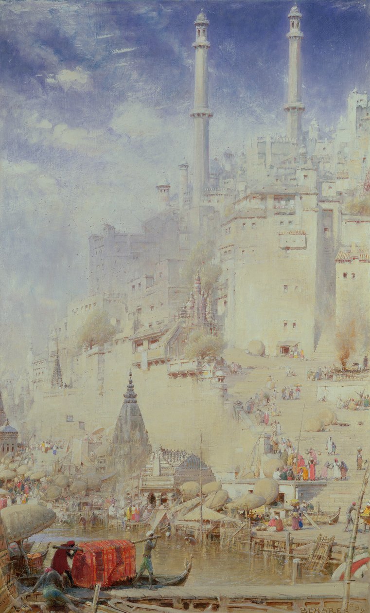 Benares (auch bekannt als Varanasi) von Albert Goodwin