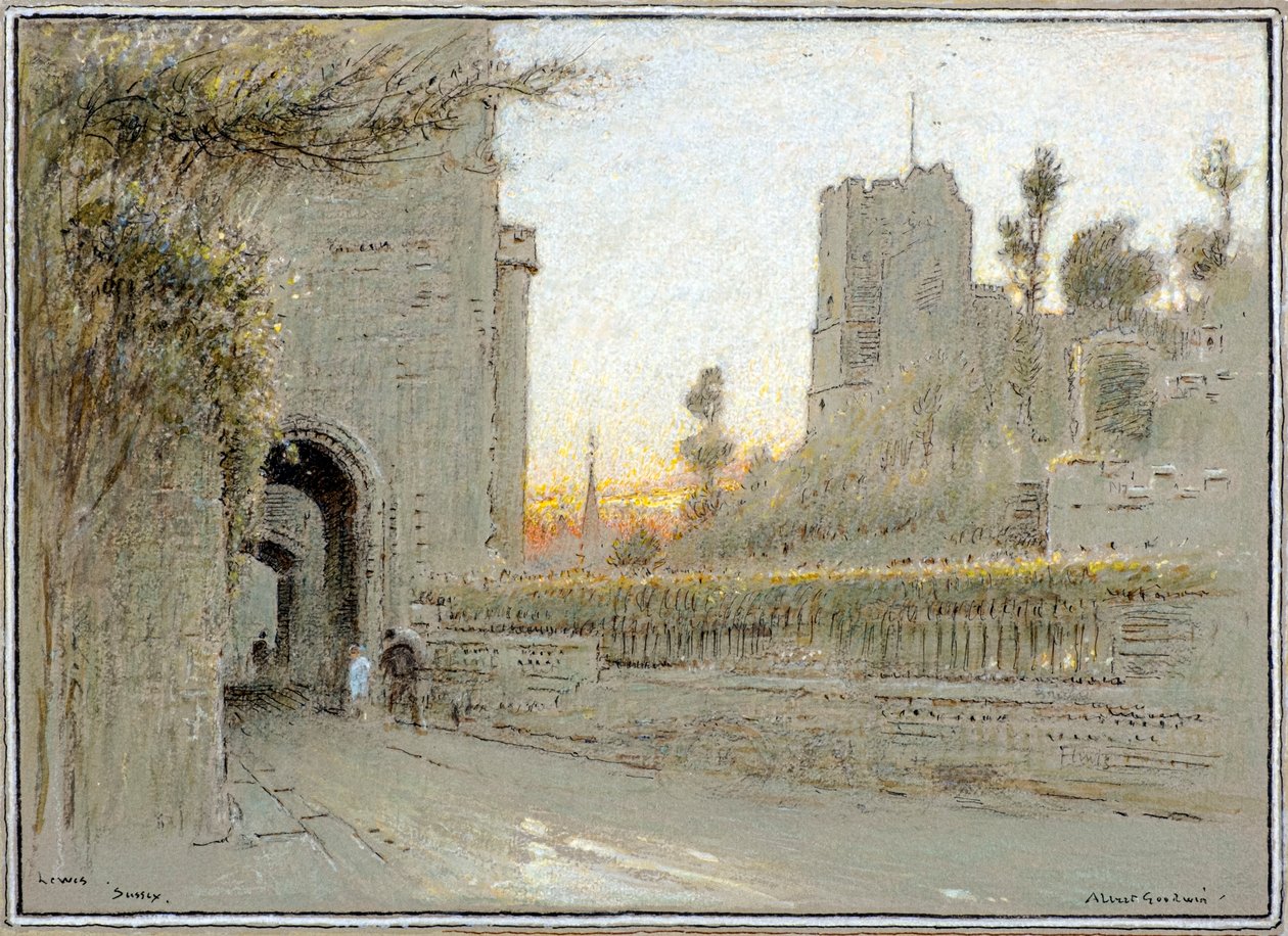 Lewes, Sussex von Albert Goodwin