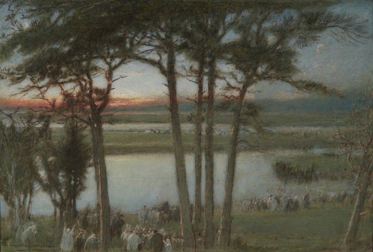 Der Fluss Way, westwärts von Albert Goodwin