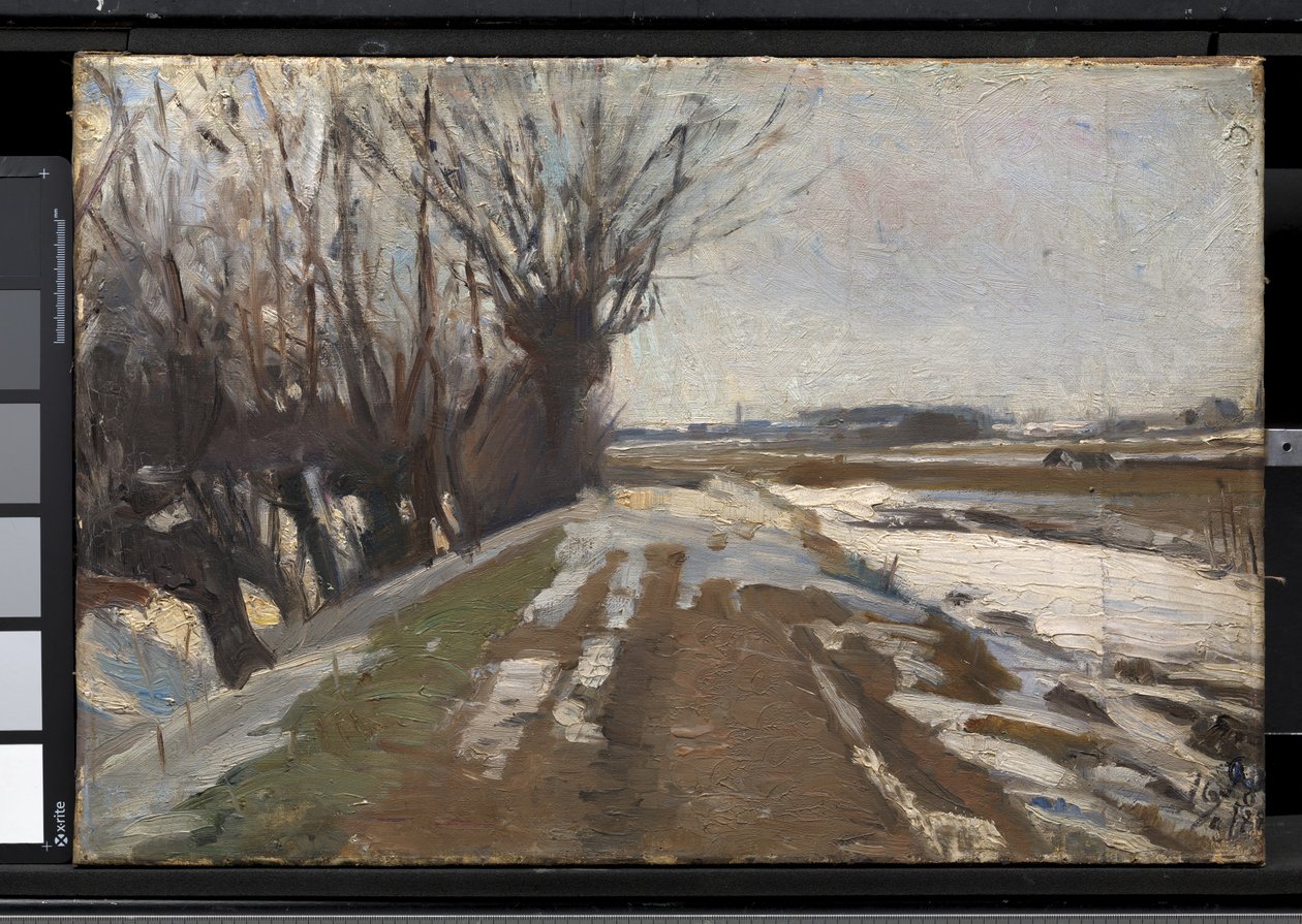 Winterlandschaft. Utterslev bei Kopenhagen von Albert Gottschalk